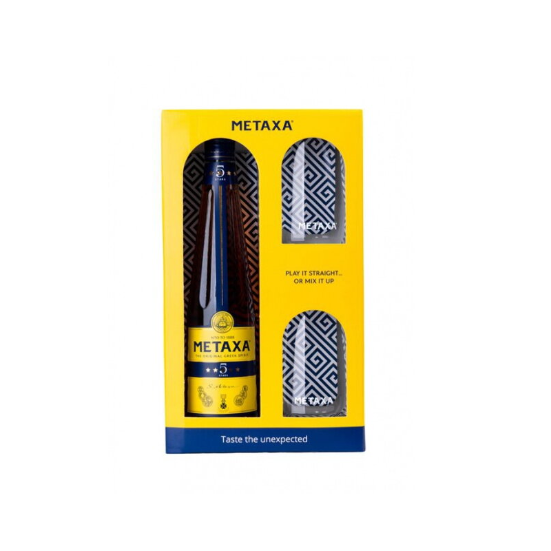 Metaxa 5* +2 skla | 0,7 L | 38% Metaxa 5* +2 skla | 0,7 L | 38%