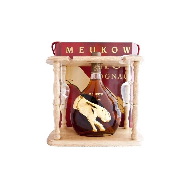 Meukow XO Gold stojan se sklenicemi | 0,7 L | 40%
