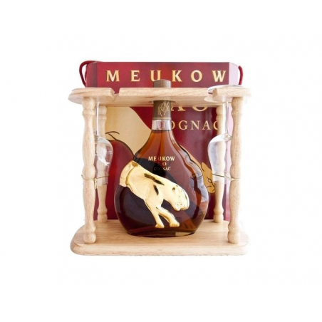 Meukow XO Gold stojan se sklenicemi | 0,7 L | 40%