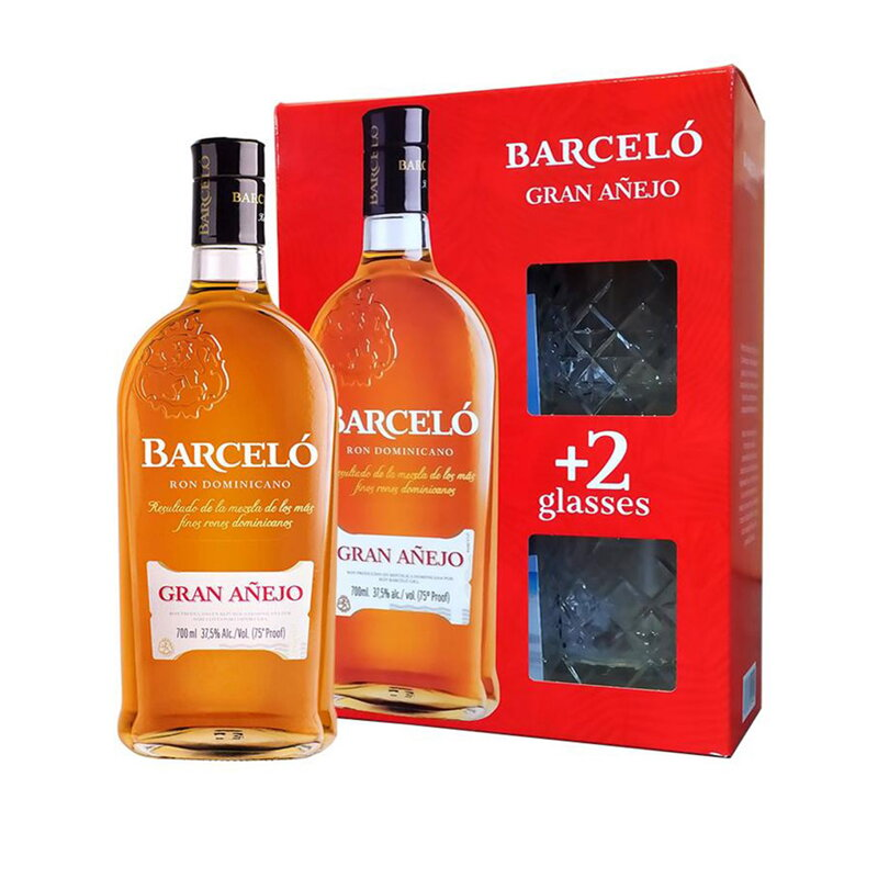 Barcelo Gran Añejo + 2 sklenice | 0,7 L | 37,5%